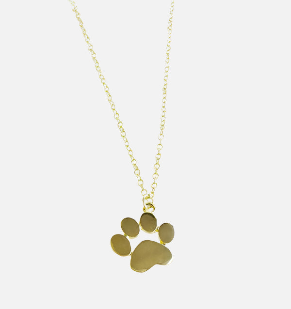NIVA – Elegant Gold-Plated Necklace with Charming Paw Pendant