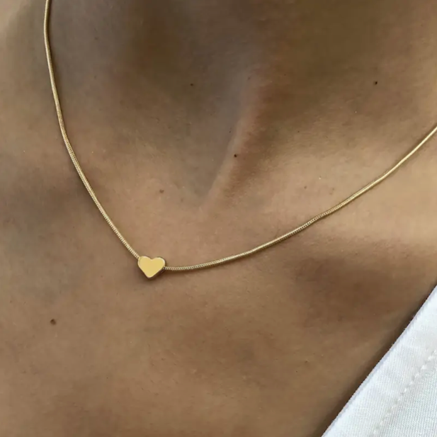 Golden Mini Heart Necklace