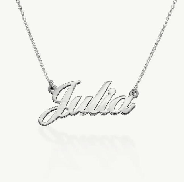 Exclusive Handmade Name Necklace with Personalized Engraving