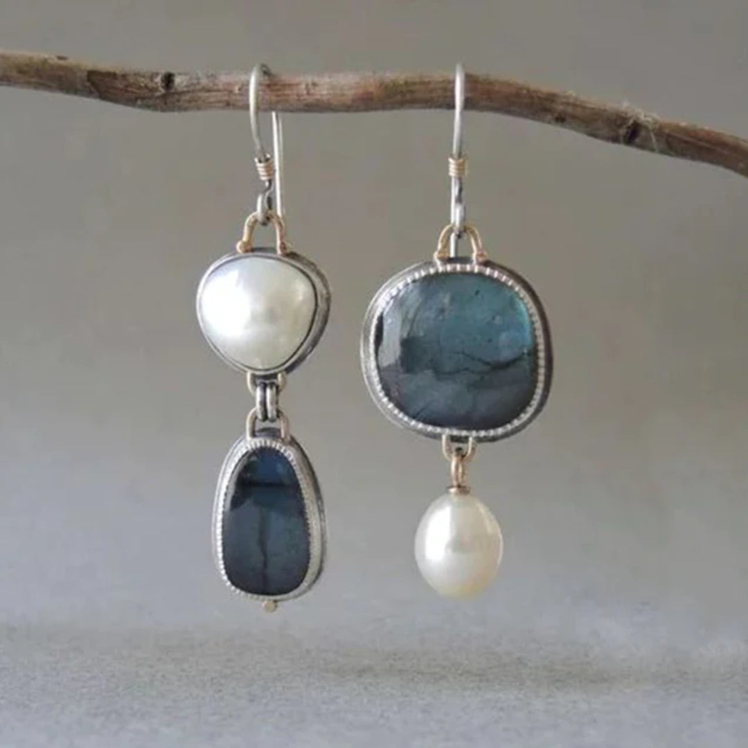 Vintage Blue Stone Earrings