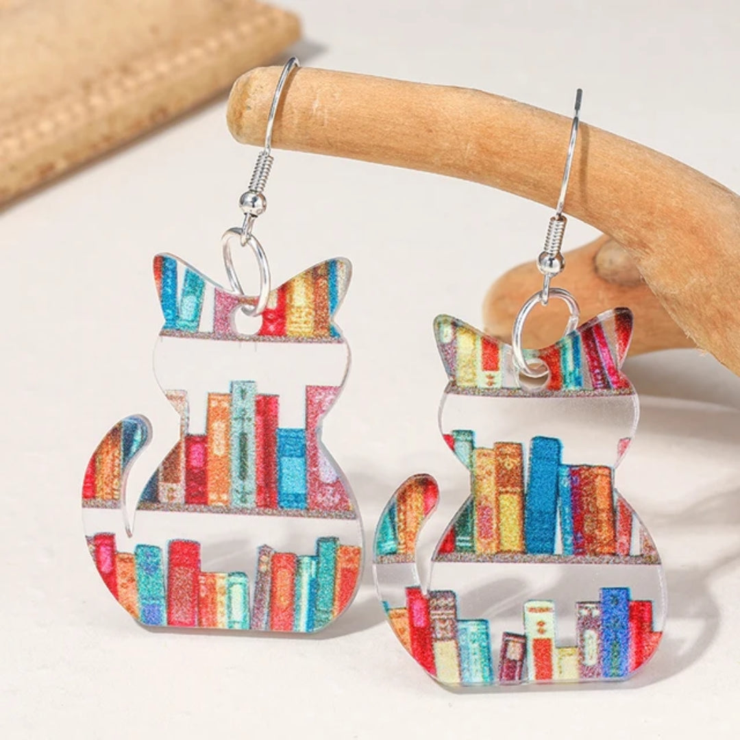 Whimsical Feline Charm Earrings