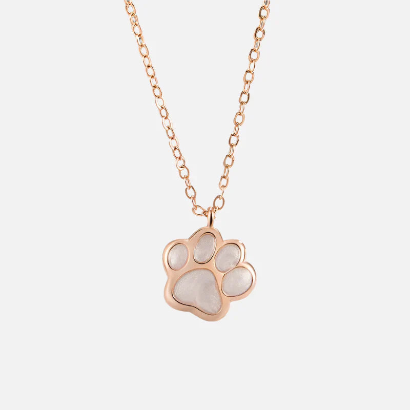 MALIA โ Elegant Necklace with Sweet Paw Pendant Made of High-Quality Sterling Silver