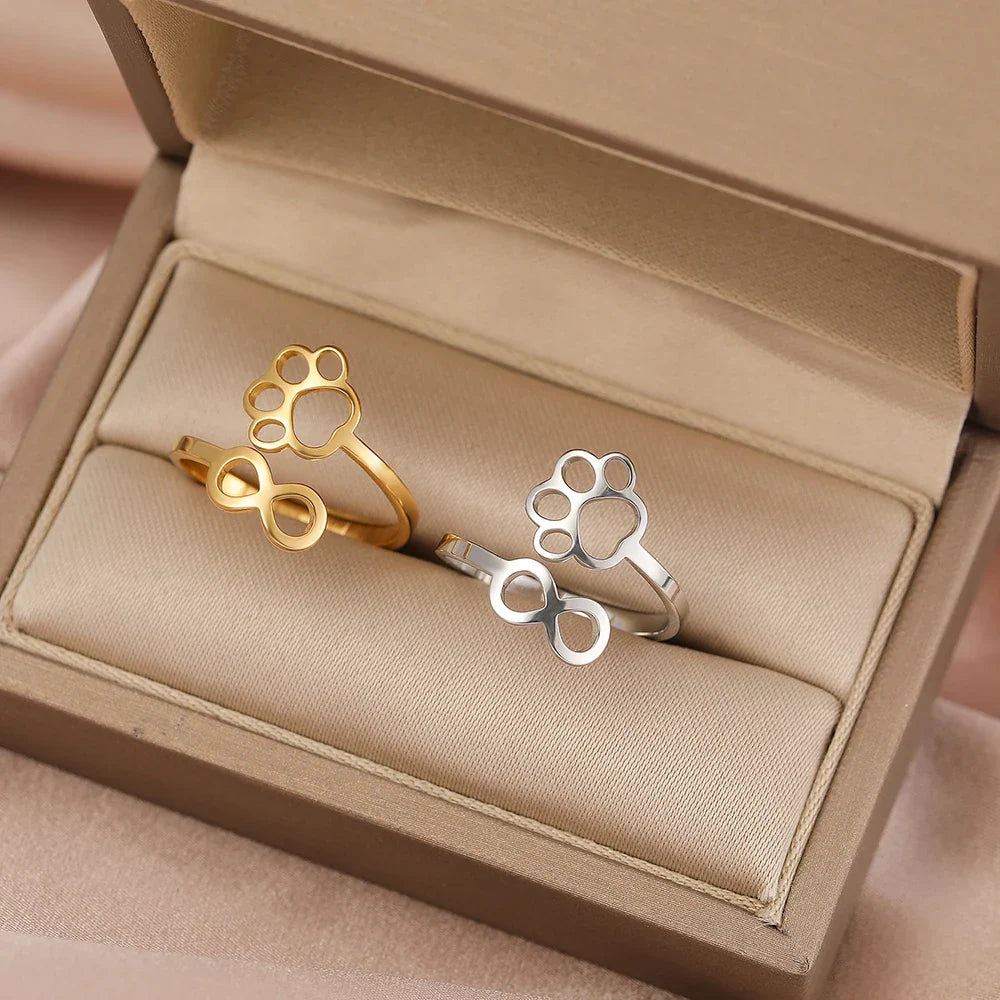 Infinity Paw Ring – Symbolic Partner Ring for Women