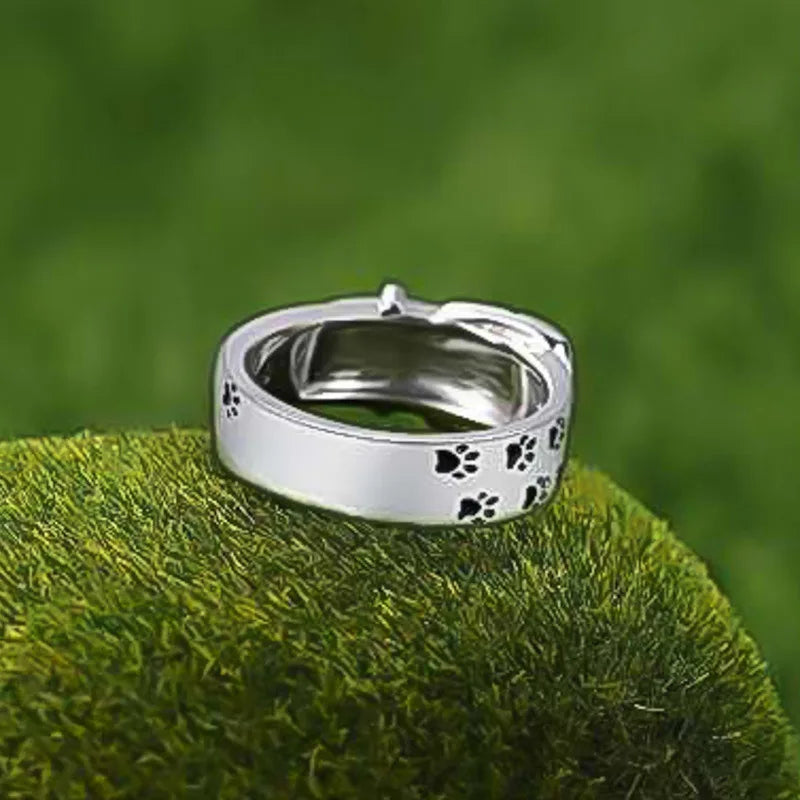 Charming Canine Collar Ring