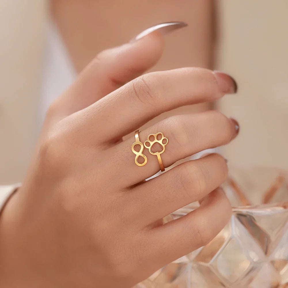 Infinity Paw Ring – Symbolic Partner Ring for Women