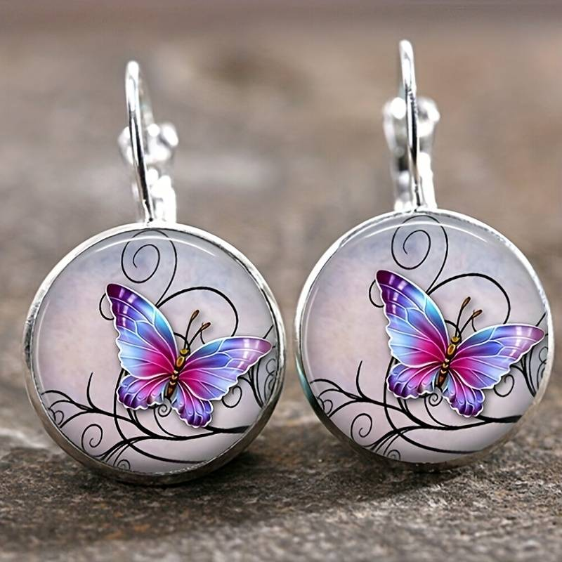 Whimsical Crystal Butterfly Earrings