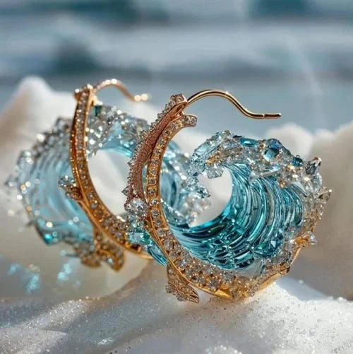 Azure Pledge Earrings | Gold