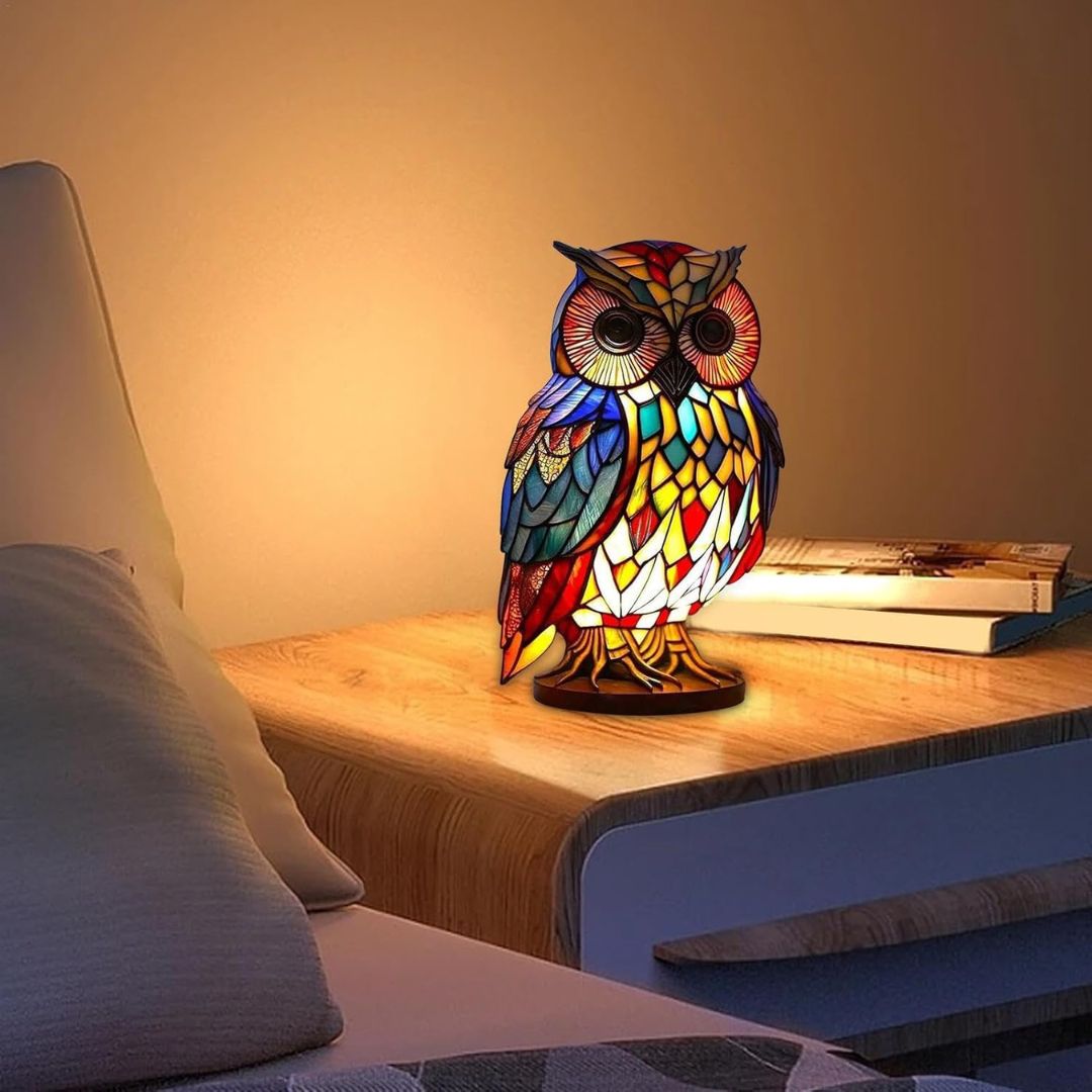 Glow Owl - handcrafted lamp that makes hearts shine