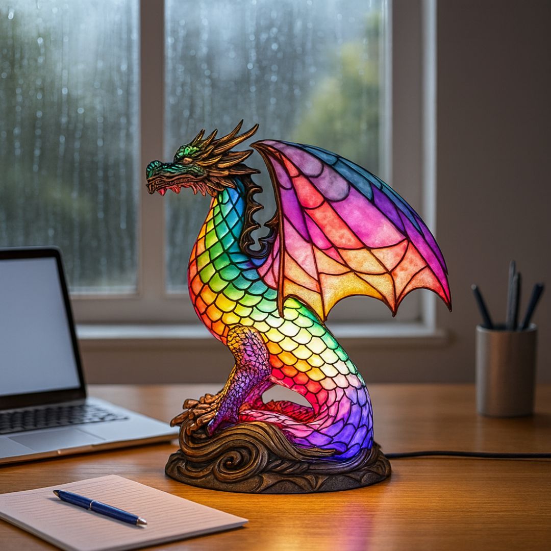 GlowDragon - handcrafted lamp that makes hearts shine