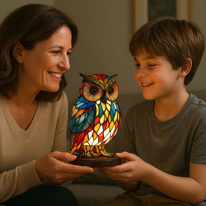 Glow Owl - handcrafted lamp that makes hearts shine