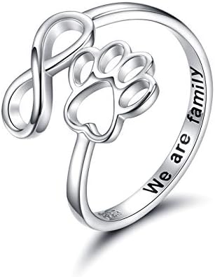 Handcrafted Adjustable Paw Print Heart