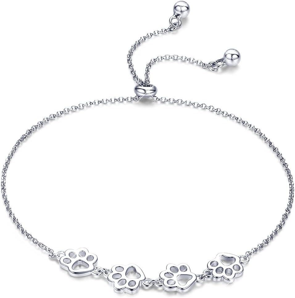 Dog Paw Print Bracelet – Adjustable Bracelet