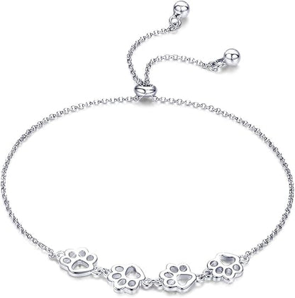 Dog Paw Print Bracelet – Adjustable Bracelet