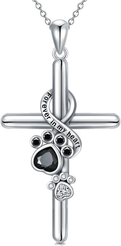 Paw Print / Cross Pendant