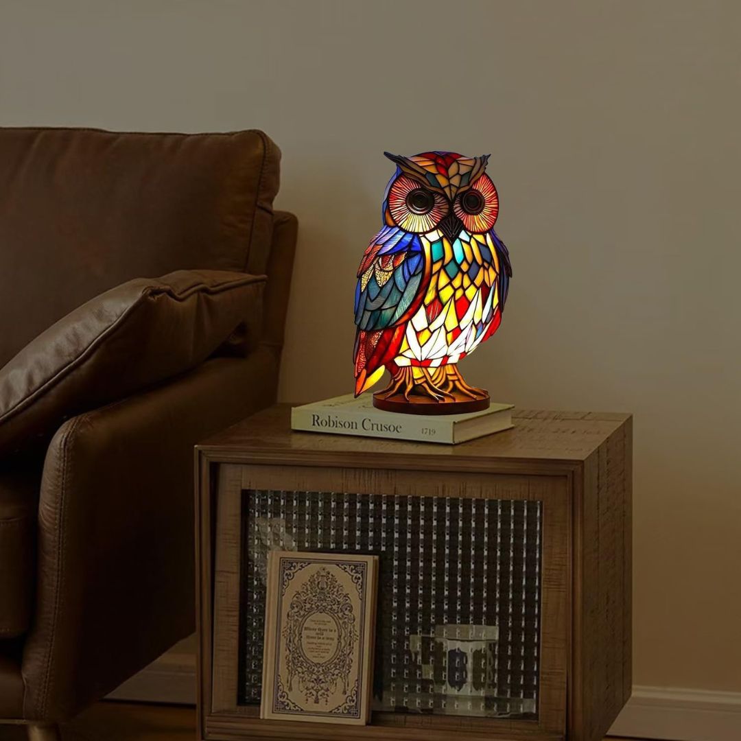 Glow Owl - handcrafted lamp that makes hearts shine