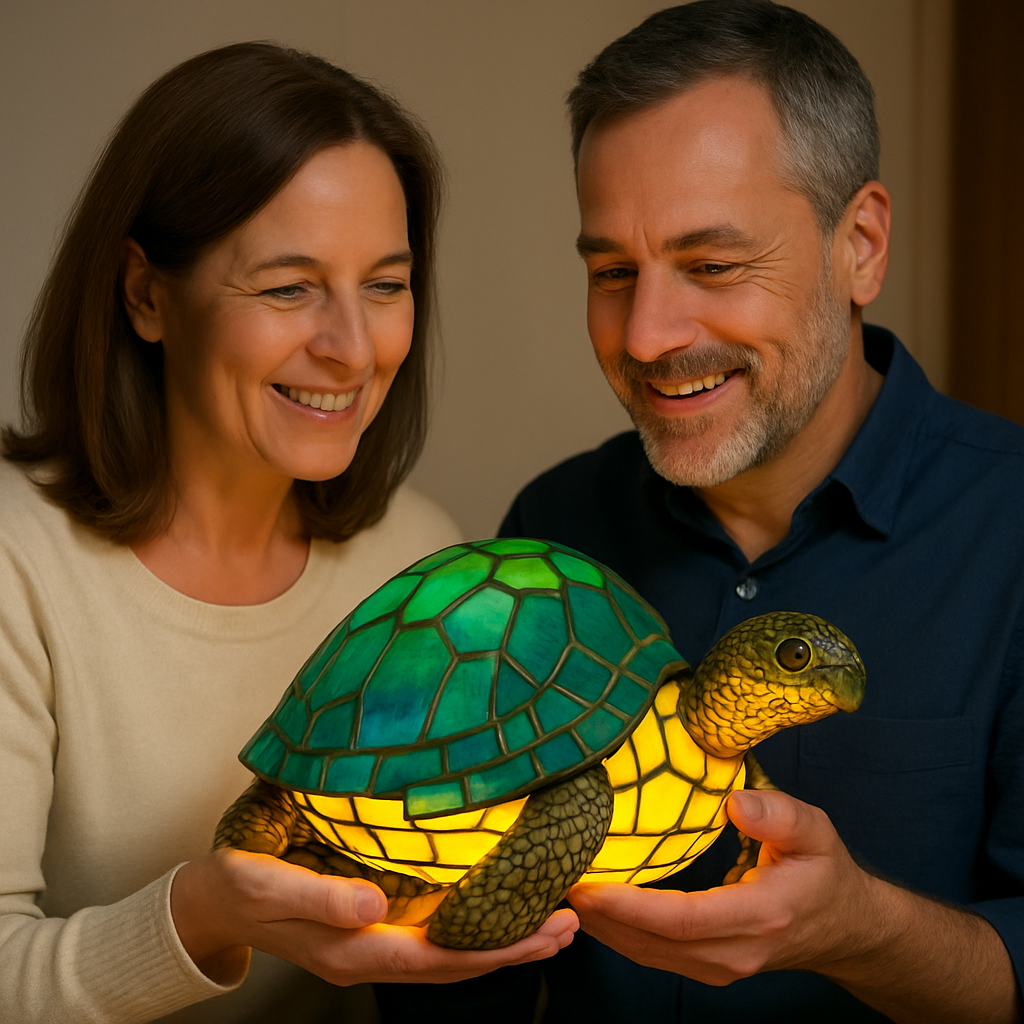 GlowTurtle - handcrafted lamp that makes hearts shine