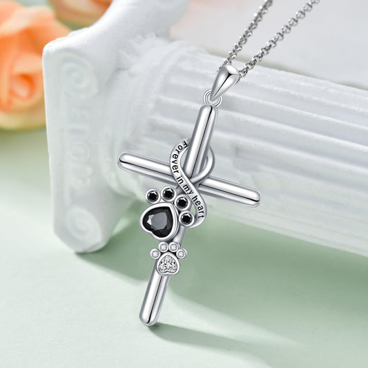 Paw Print / Cross Pendant