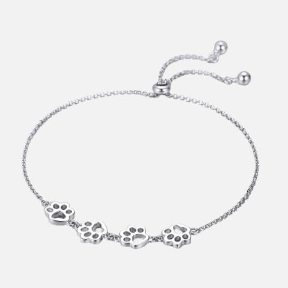 MELIA – Elegant Adjustable Paw Bracelet Made of High-Quality 925 Sterling Silver