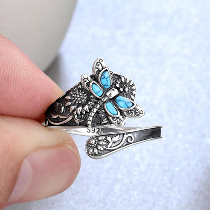 Celestial Dragonfly Spoon Ring