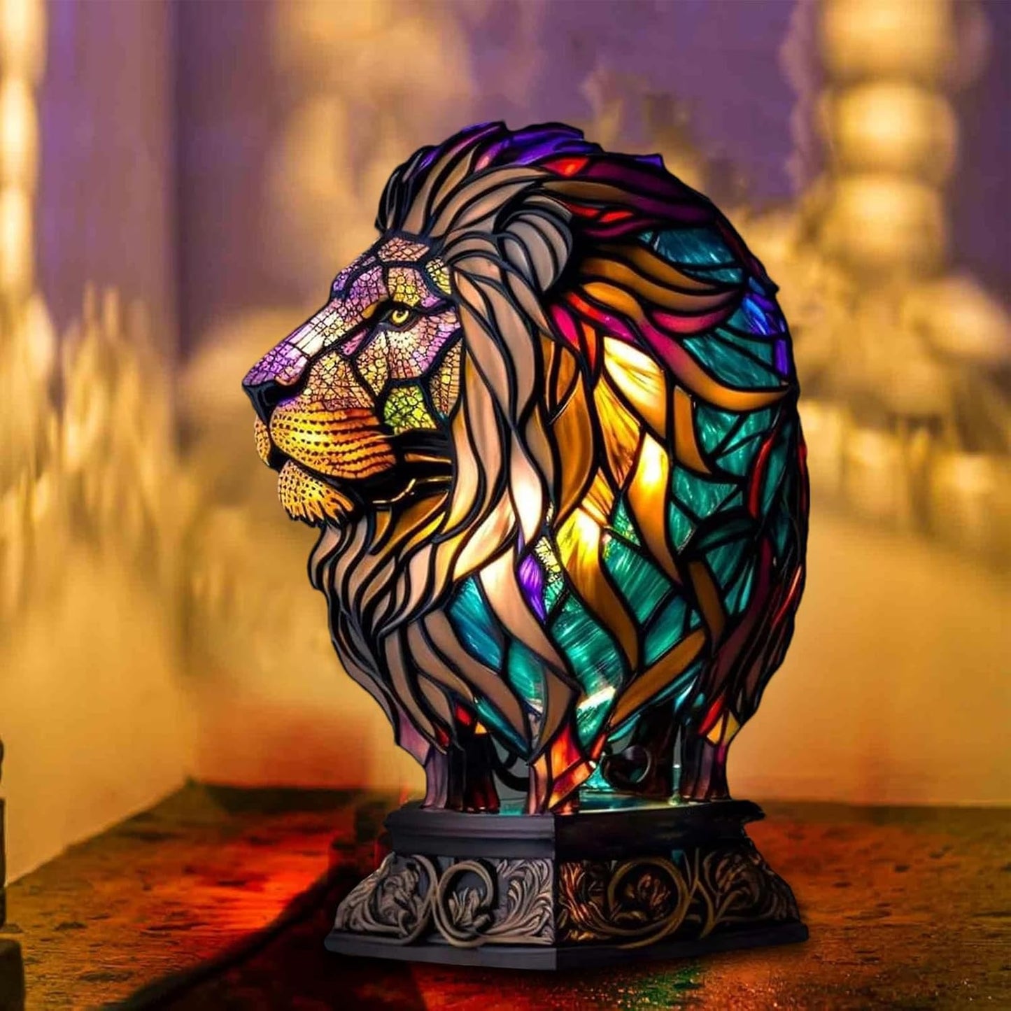 GlowLion - handcrafted lamp that makes hearts shine