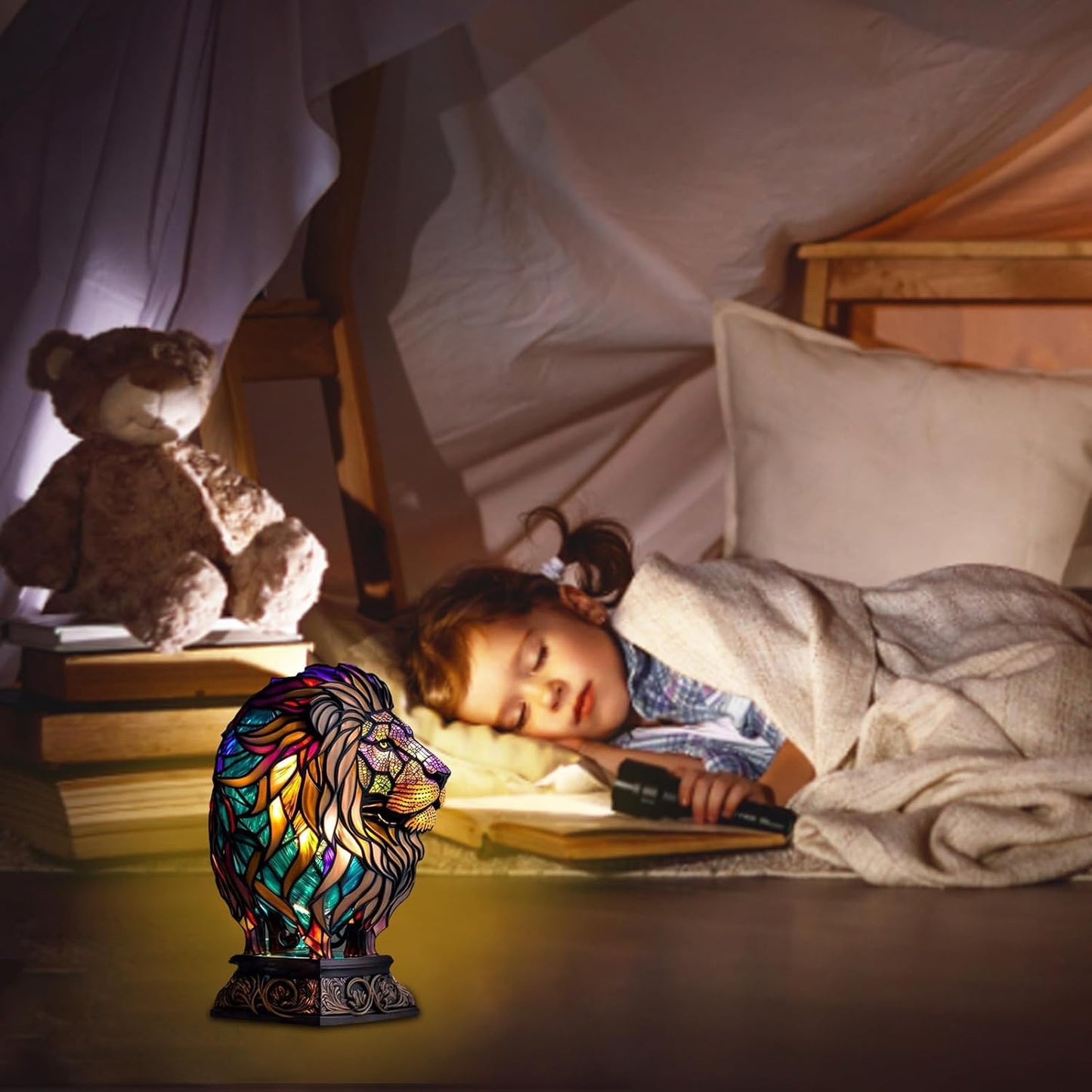 GlowLion - handcrafted lamp that makes hearts shine