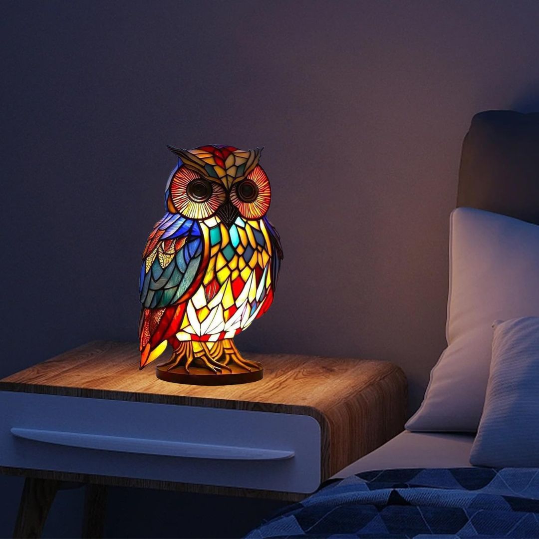 Glow Owl - handcrafted lamp that makes hearts shine