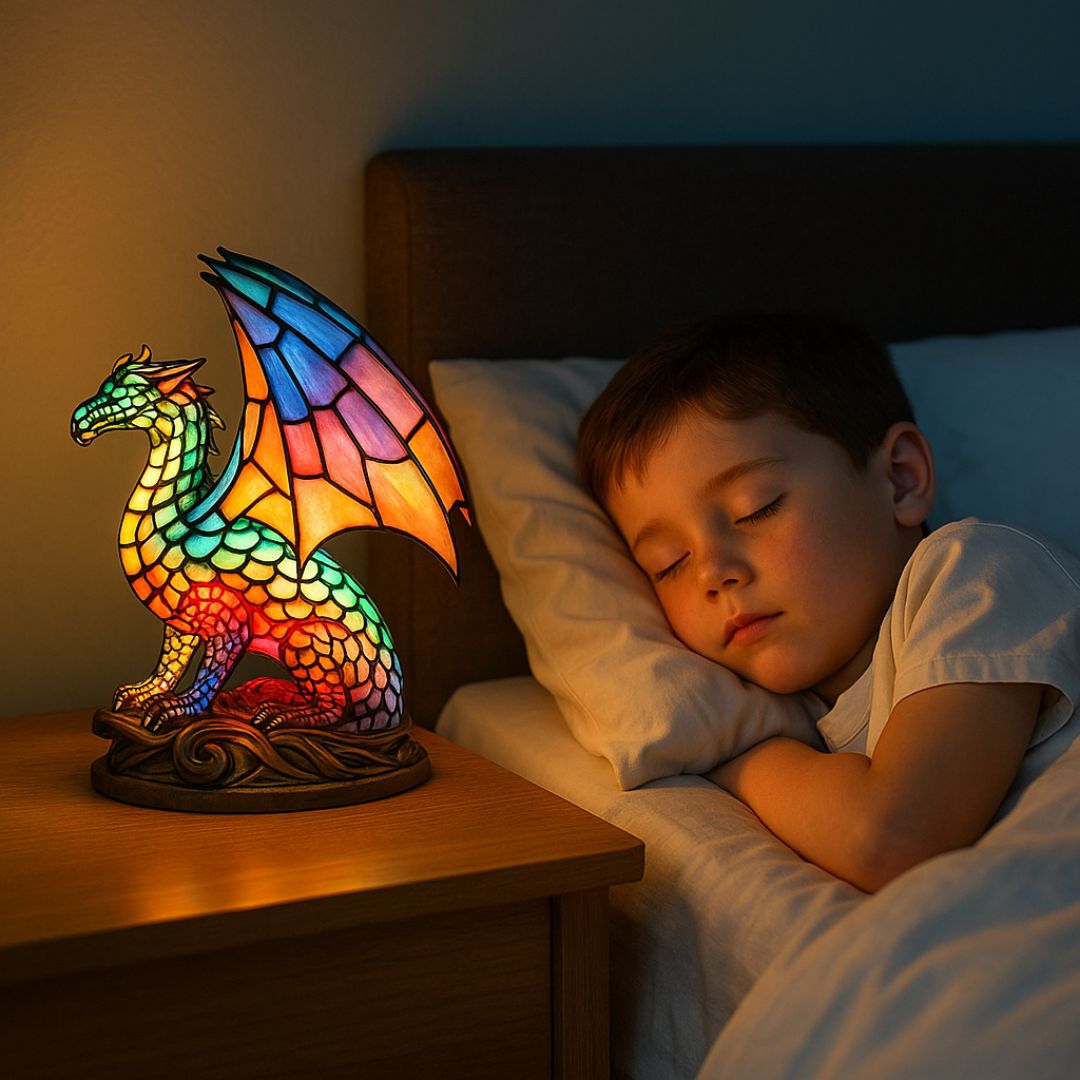 GlowDragon - handcrafted lamp that makes hearts shine