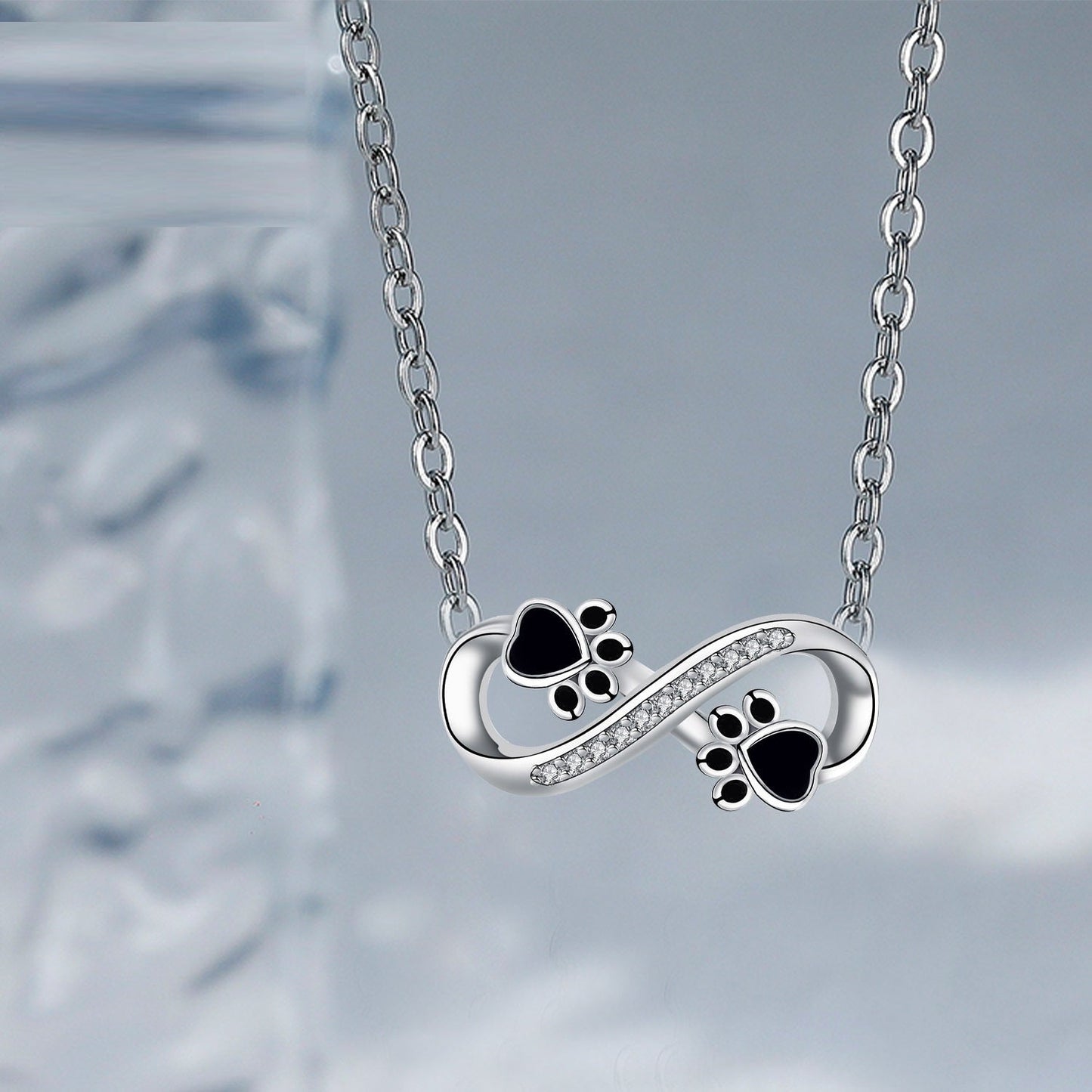 Celestial Paw Print Pendant