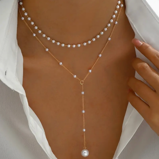 Elegant Freshwater Pearl Vintage Necklace