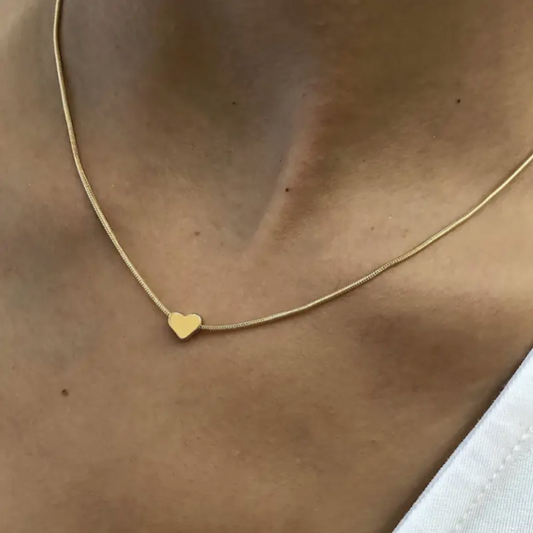 Golden Mini Heart Necklace