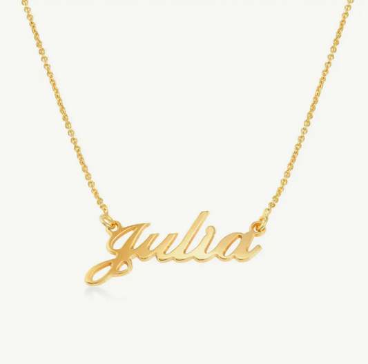 Exclusive Handmade Name Necklace with Personalized Engraving