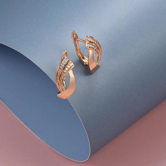 Elegant Earrings in Rose Gold