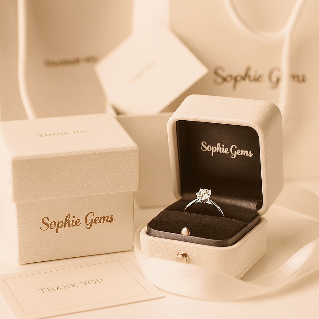 Zarina Exquisite Emerald Gold Ring Set