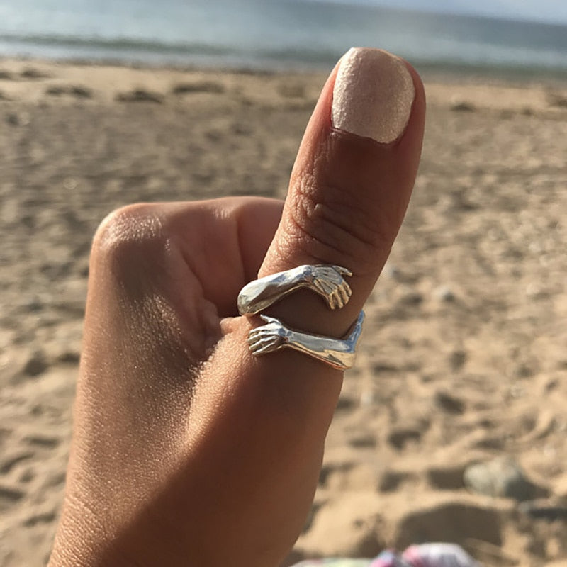Embrace Me Ring in Silver