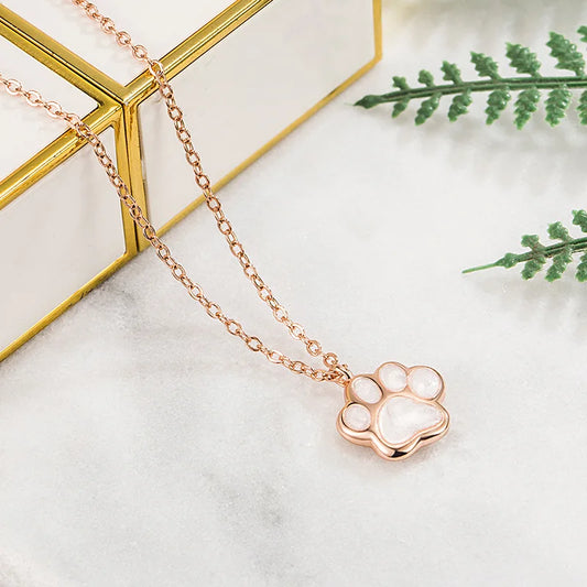 MALIA – Elegant Necklace with Sweet Paw Pendant Made of High-Quality Sterling Silver