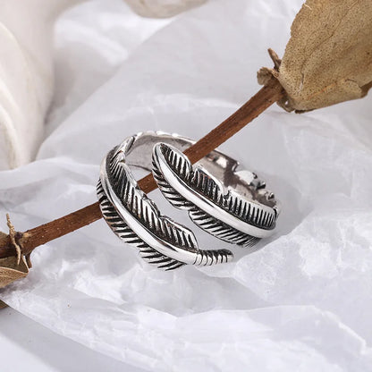 Celestial Feather Adjustable Ring