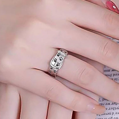 Charming Canine Collar Ring