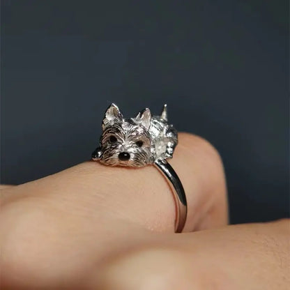 Vintage Charm Adjustable Dog Ring