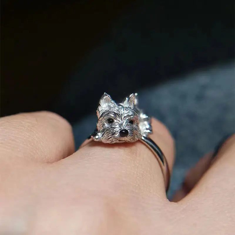 Vintage Charm Adjustable Dog Ring