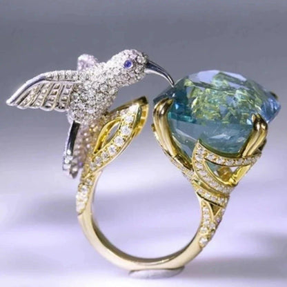 Celestial Hummingbird Ring