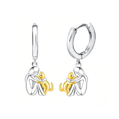 Cat-Themed Stud Earrings – Studs & Hoops