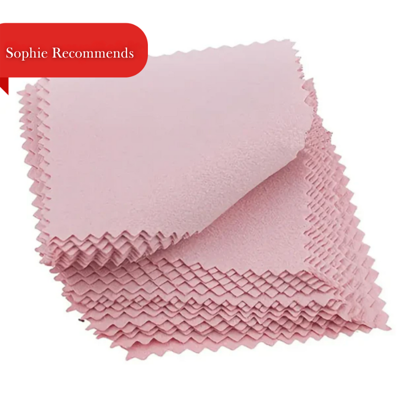 Sophie's Premium Jewelry Cleaning Cloths – 50 Pieces for Radiant Shine