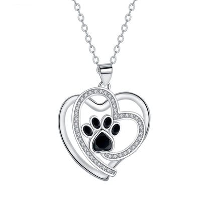 Whimsical Paw Print Clavicle Necklace