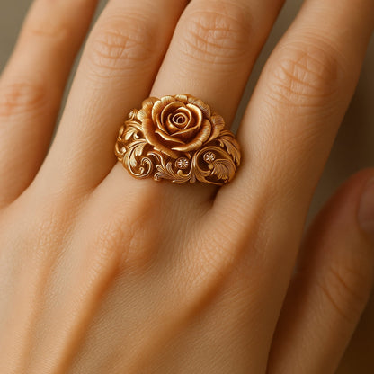 Golden Flower Ring