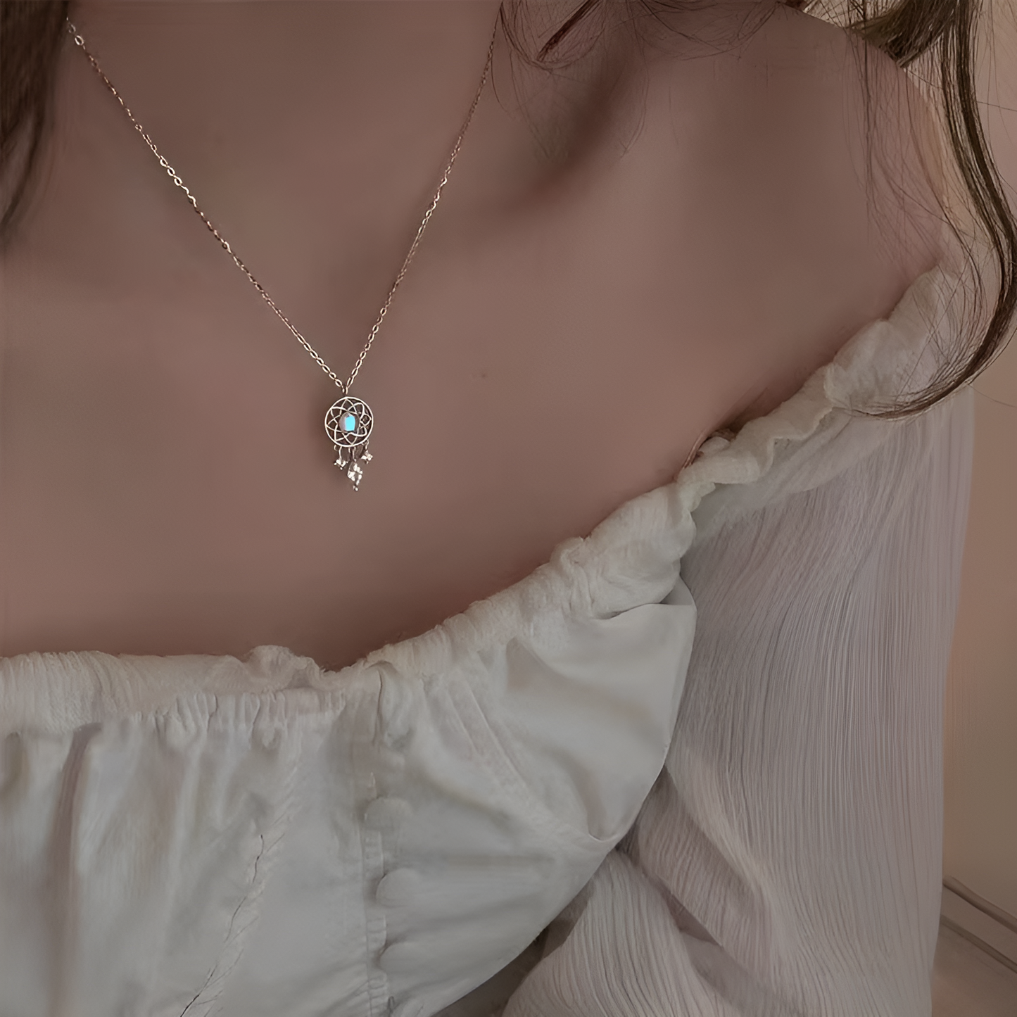 Moonstone Necklace - Dreamcatcher