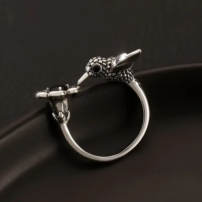 Whimsical Hummingbird Ring