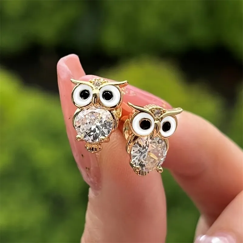 Whimsical Twilight Owl Earrings