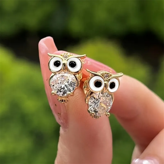 Whimsical Twilight Owl Earrings