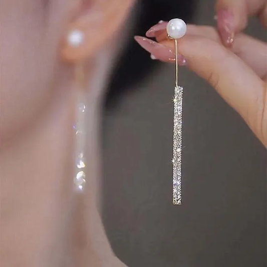 Elegant Bright Dangle Pearl Earrings