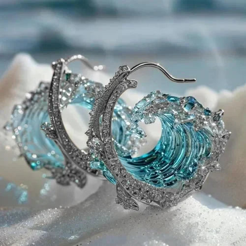 Azure Pledge Earrings | White Gold